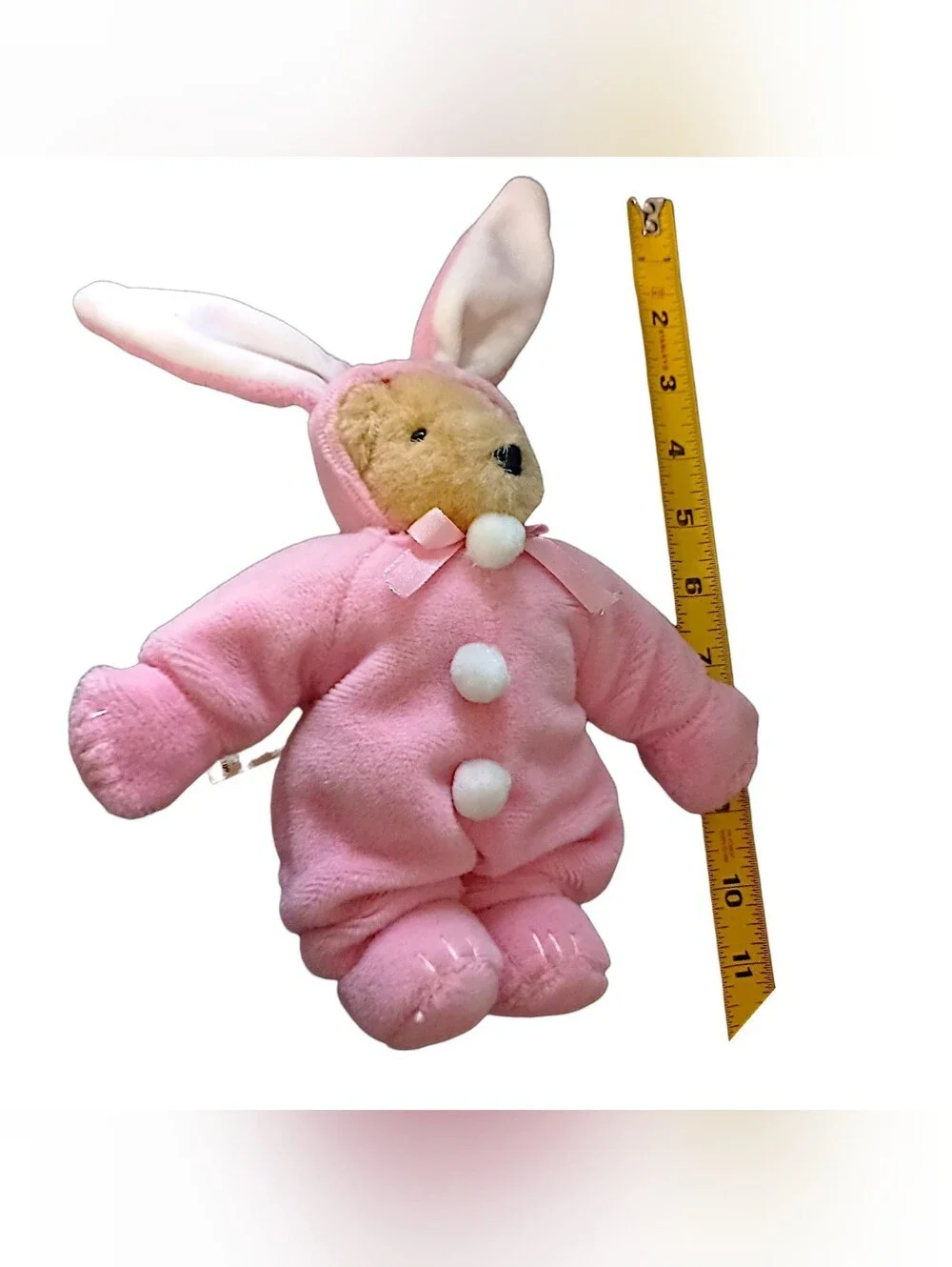 Vintage Muffy VanderBear With Easter Bunny Suit Pink Rabbit Costume Outfit NABCO